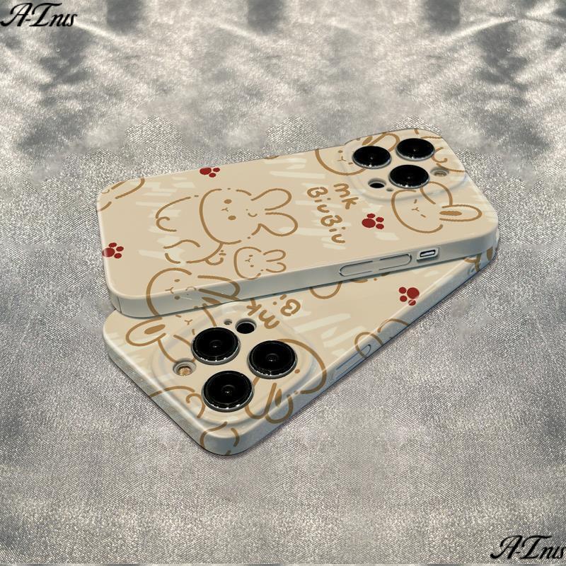 Ốp Điện Thoại Mềm Chống Sốc In Hình Thỏ Graffiti Cho Iphone 12Plus 13 14promax PH9W 78 14 Inch