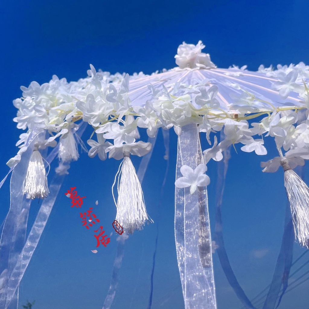 Dù Che Mưa 3D Họa Tiết Hoa Phong Cách Lolita Dễ Thương Cho Người Lớn Và Trẻ Em