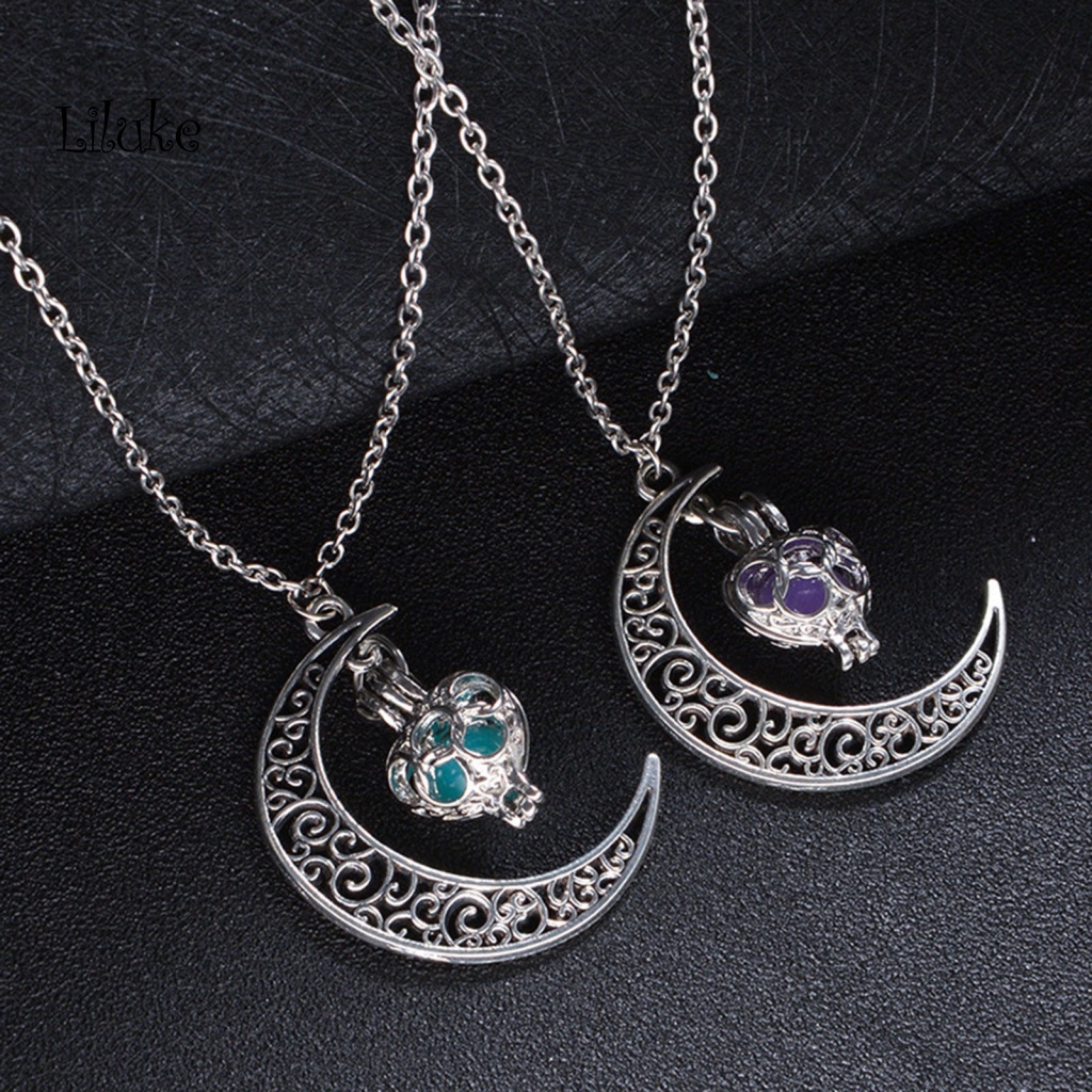 Vòng cổ Hợp Kim Trang Trí Hình Bán Nguyệt Phát Sáng Trong Đêm Độc Đáo