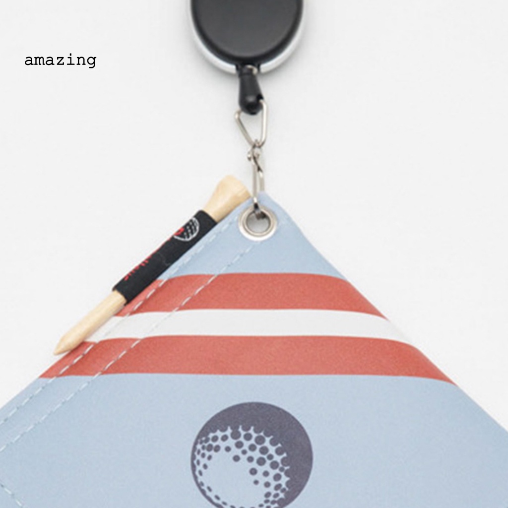 1 Bộ Khăn Lau Gậy Đánh Golf Mềm Mại Thấm Hút Tốt Kèm Móc Tiện Dụng