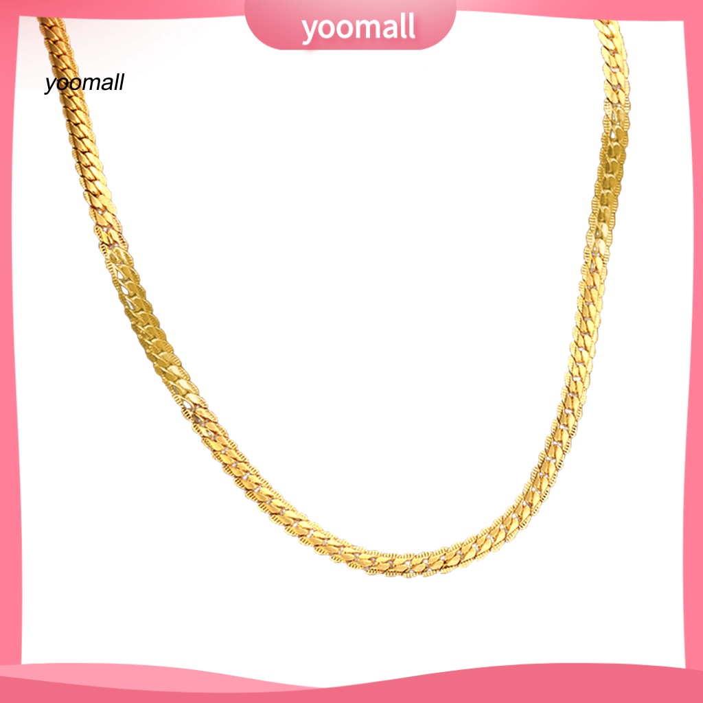 Vòng cổ Dạng Xoắn 20Inches 5mm Lâu Trôi Dễ Phối Đồ Thời Trang Dự Tiệc Cho Nam