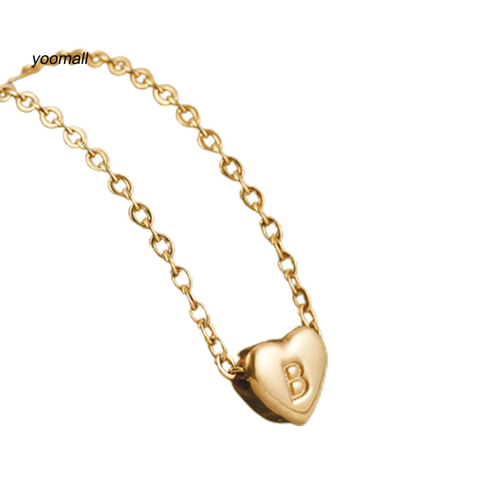 Vòng cổ Mạ Điện Mặt Chữ O Đơn Giản Cho Nữ