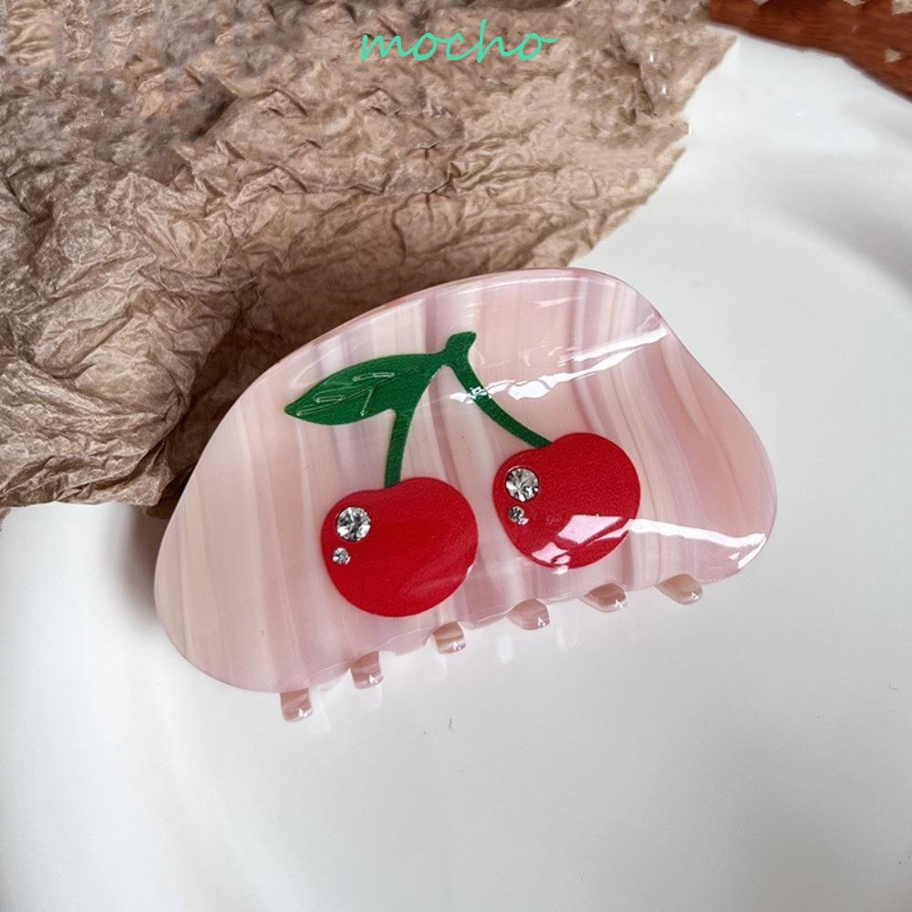 Mocho Kẹp Tóc Càng Cua Axit Trái Cherry Nhỏ Tươi Tắn Cá Tính Thời Trang Coiffure Cho Nữ