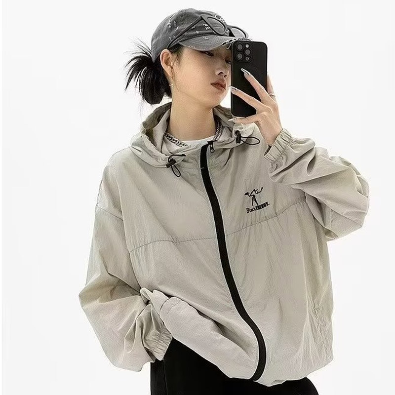 EERSHENSHI Áo Khoác Chống Nắng Eersenshi Bằng Lụa Lạnh Siêu Mỏng Có Mũ Trùm Chất Lượng Cao Phong Cách Mỹ Cho Nam
