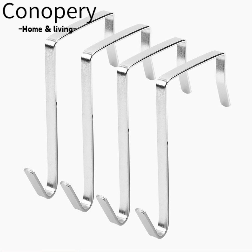 CONOPERY Bộ 4 Móc Treo Quần Áo Bằng Kim Loại Chất Lượng Cao