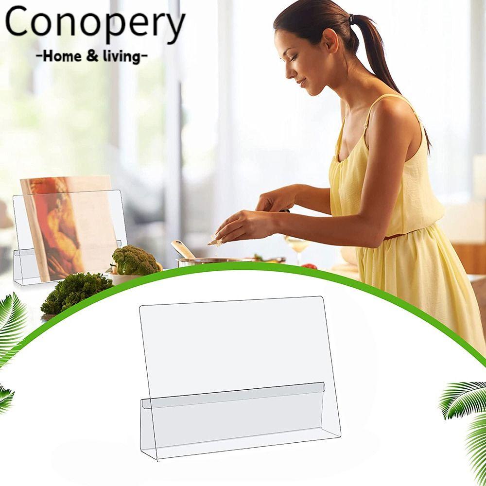 CONOPERY Giá Đỡ Trưng Bày Sách Nấu Ăn Bằng Acrylic Tiện Dụng