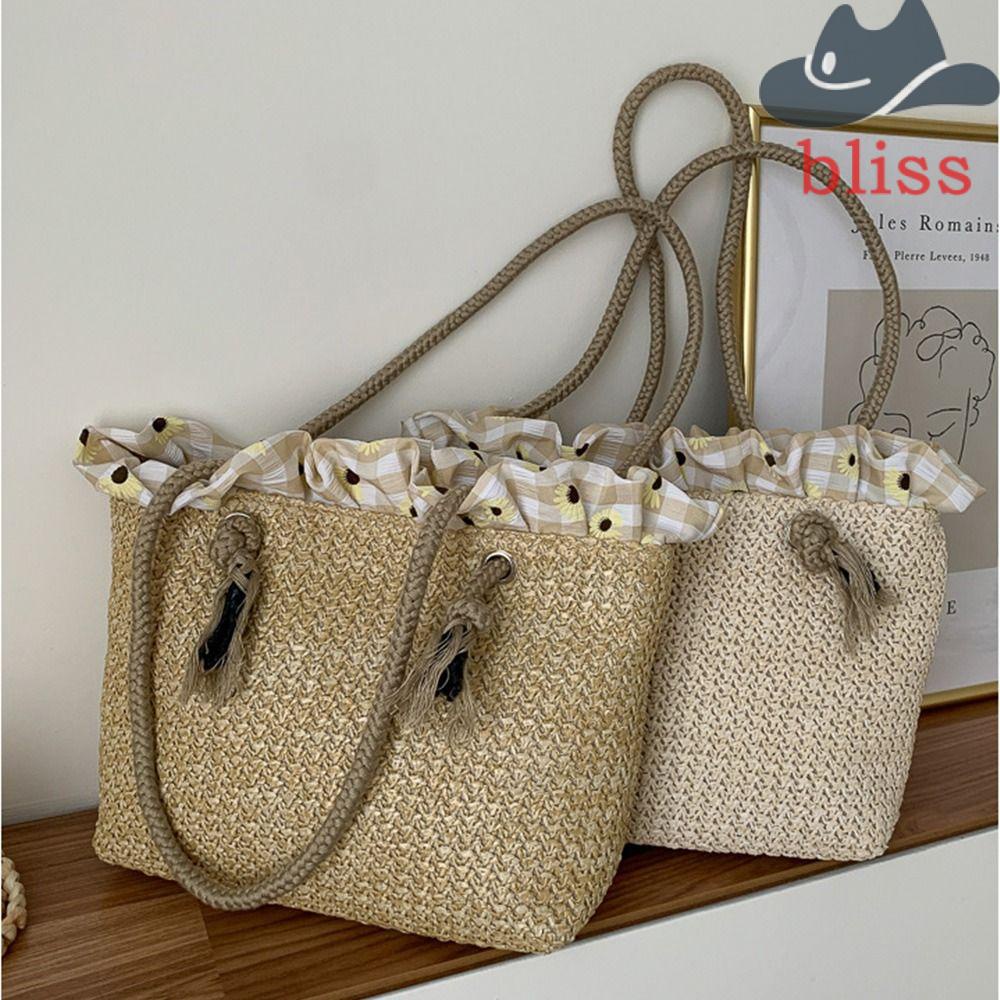 Túi Xách Đan Rơm Kiểu Hàn Quốc Dễ Thương Cho Nữ
