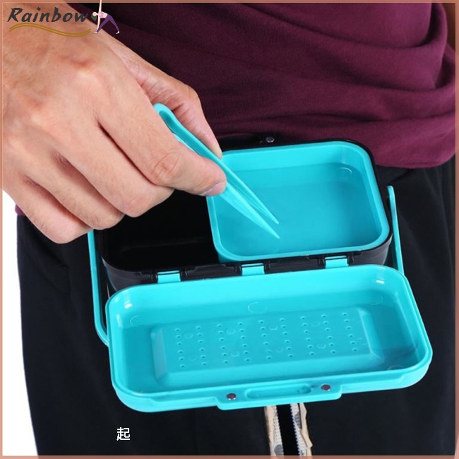 Hộp Đựng Mồi Câu Cá Dày Dặn Thoáng Khí Sức Chứa Lớn