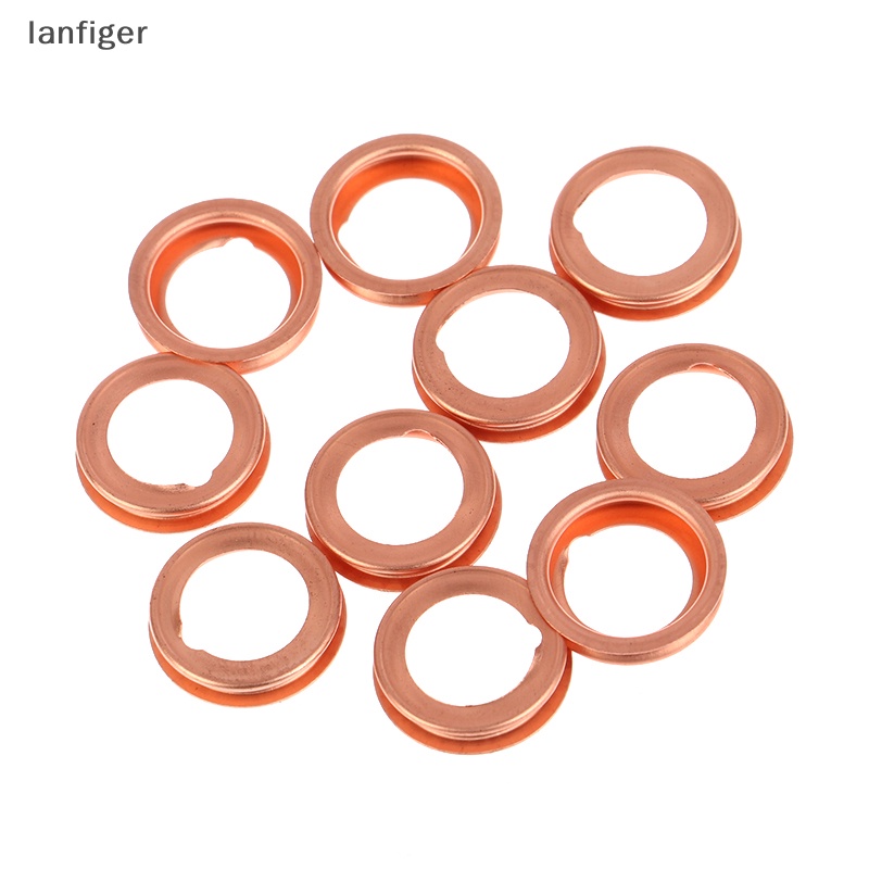 Set 10 Vòng Đệm Nút Ráo Dầu Động Cơ Xe Hơi 1102601Vòng Đệm Bằng Đồng M02 Lỗ Thoát Dầu Cho Xe Nissan Infiniti EN