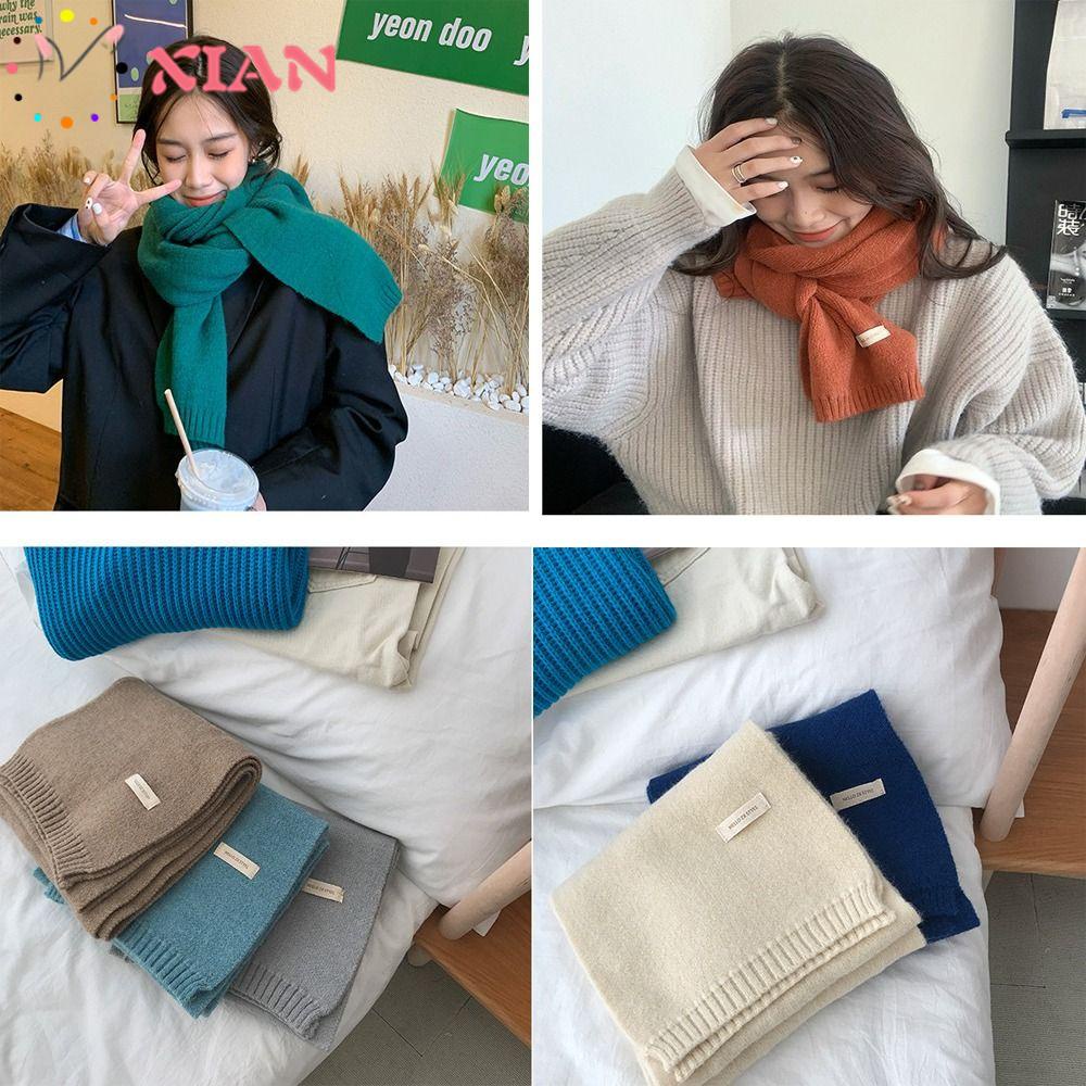 XIANTIN Xiantin Khăn Choàng Cổ Dày Dặn Giữ Ấm Mùa Đông Thời Trang Cho Nam Nữ