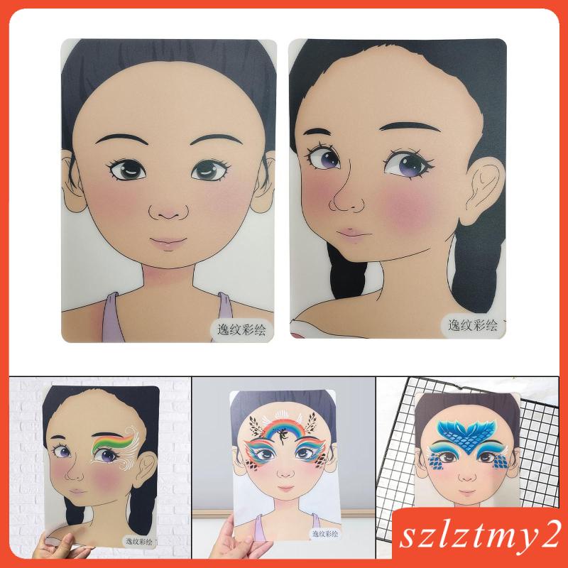 Khuôn Vẽ Trang Điểm Tiện Lợi Szlztmy2 Dành Cho Trẻ Em