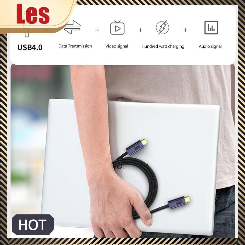 Cáp Sạc Nhanh 20Gbps 8K 60Hz PD 100W USB 4.0 Type-C Male Sang Male