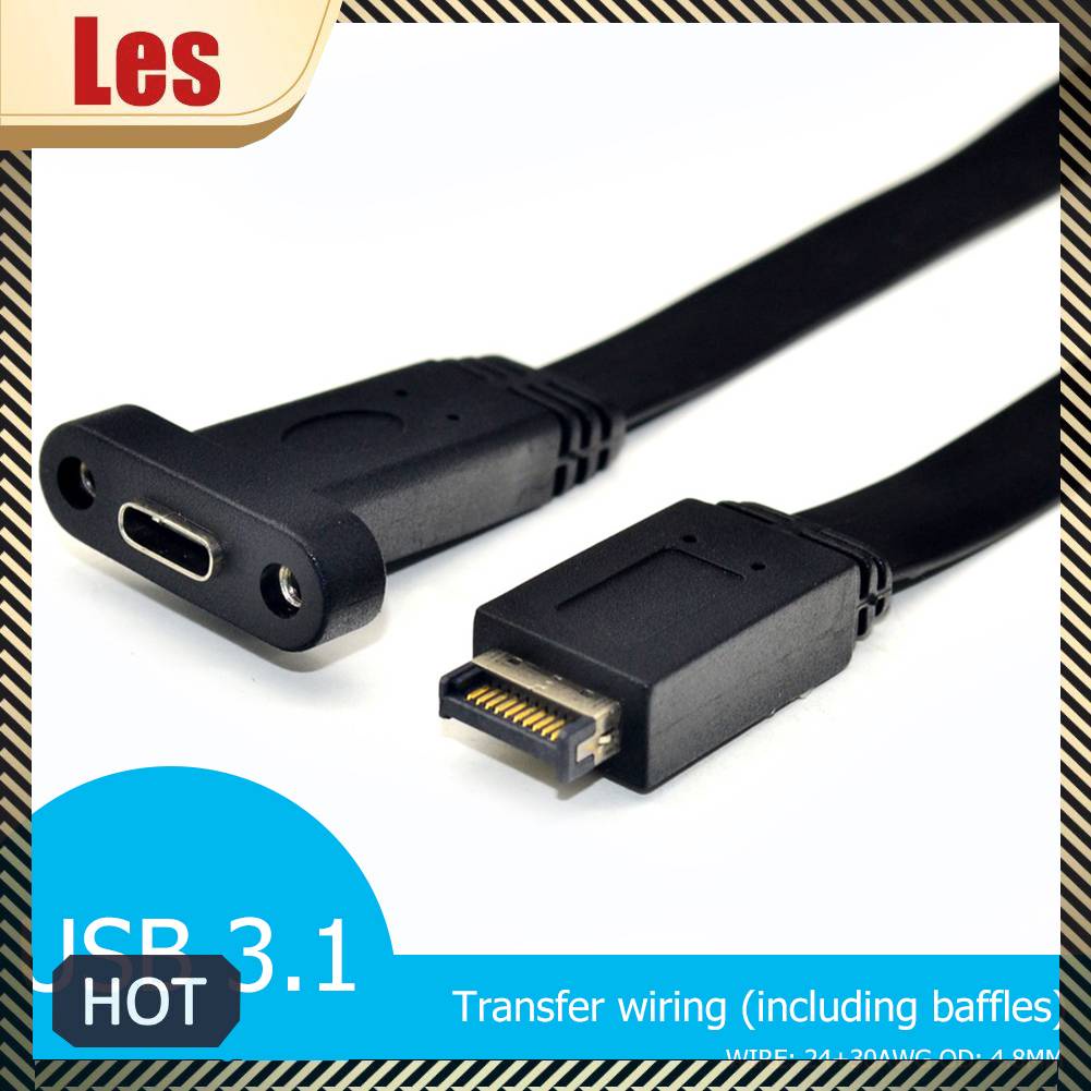 Dây Cáp Nối Dài Bảng Mạch Chủ Cổng USB 3.1 Loại E M Sang Cổng Type C