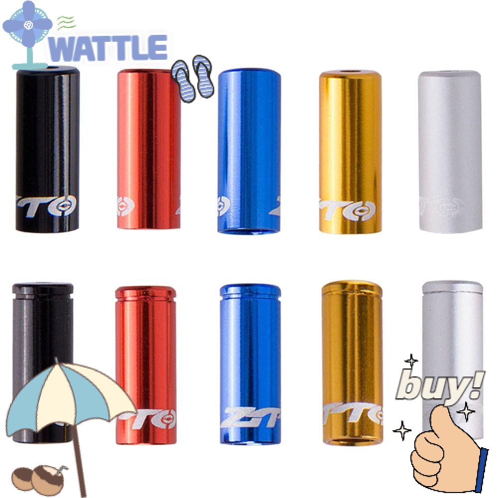 WTTLE Bộ 10 Vỏ Bọc Đầu Cáp Bằng Hợp Kim Nhôm Chống Bụi Cho Xe Đạp