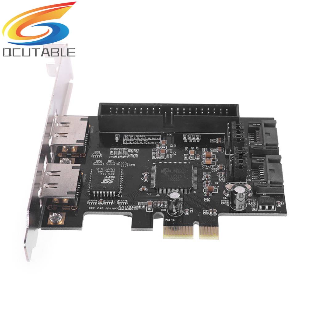 Card Mở Rộng PCI-E PCIe 2 Cổng SATA IDE eSATA JMB363