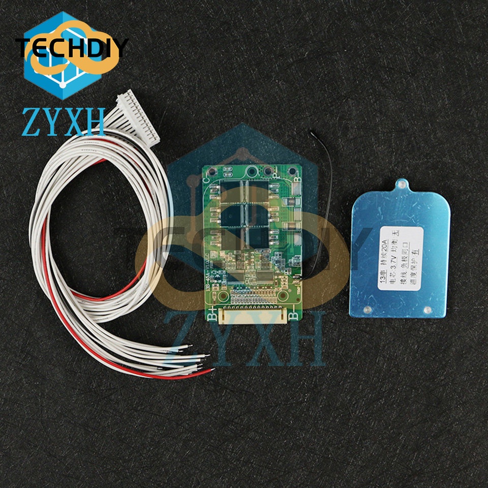 Bảng Mạch Sạc Pin Lithium 13S 48V 30A 18650 Bảo Vệ Cho Xe Đạp Điện / Xe Máy