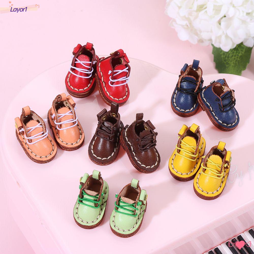 LAYOR1 Giày Búp Bê Da Bò LAYOR1 Cho obitsu11GSCbody9OB11 Tỉ Lệ 1 / 11 OB11
