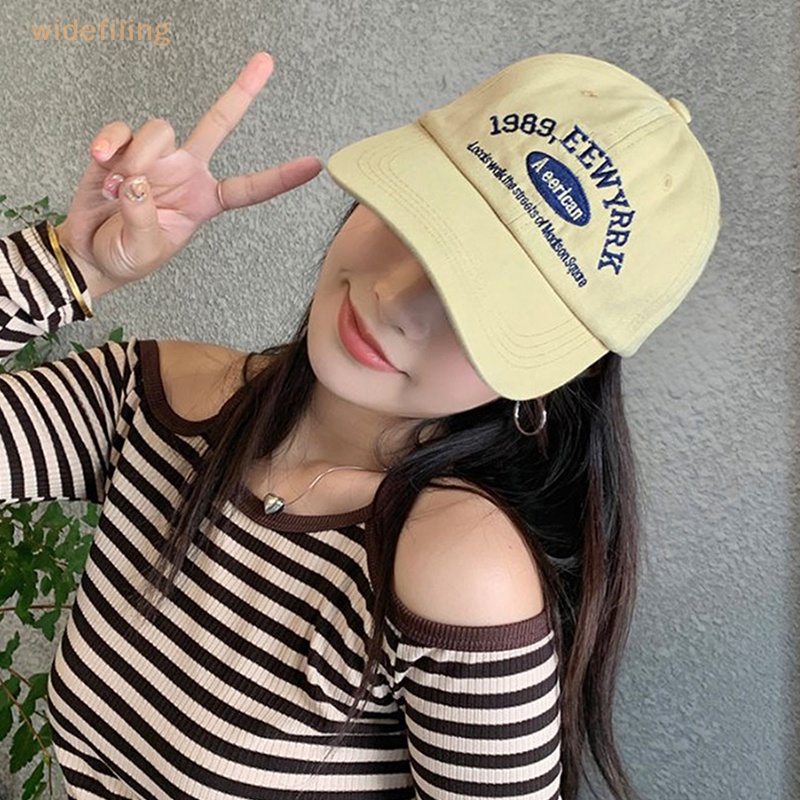 Mũ Lưỡi Trai Màu Trơn Thêu Chữ Phong Cách Hiphop Cho Nam Và Nữ