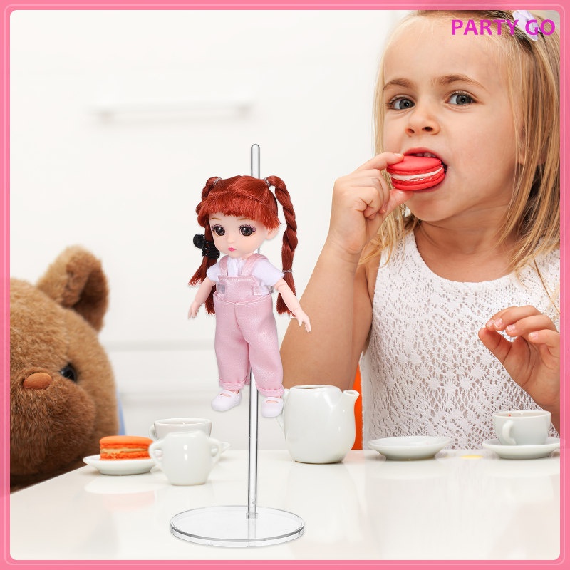 Set 12 Giá Đỡ Búp Bê Mini Trong Suốt Có Thể Điều Chỉnh