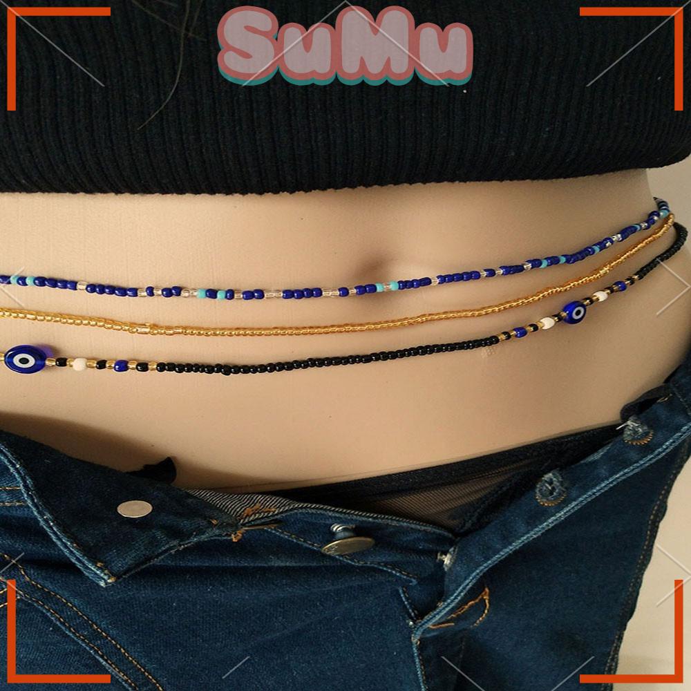 SUMU Dây Chuyền Đeo Hông Đính Hạt Phong Cách Bohemia Cổ Điển Dành Cho Nữ