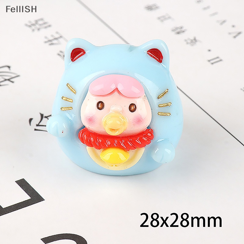 Núm Vú Giả Hình Mèo May Mắn Bằng Nhựa Resin Màu Sắc Dễ Thương Trang Trí Bảng Điều Khiển Xe Hơi 439br