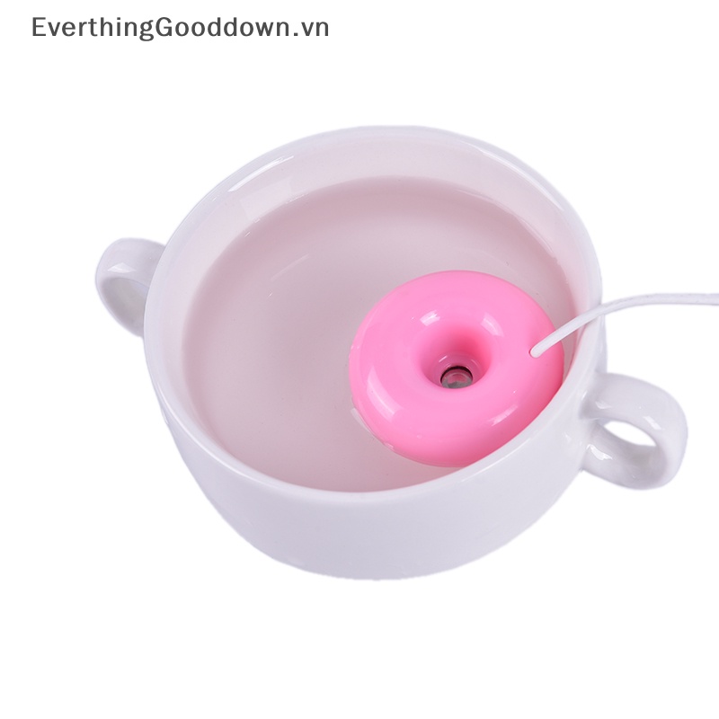 1 Máy Khuếch Tán Tinh Dầu Hình Bánh Donut Mini Kết Nối USB