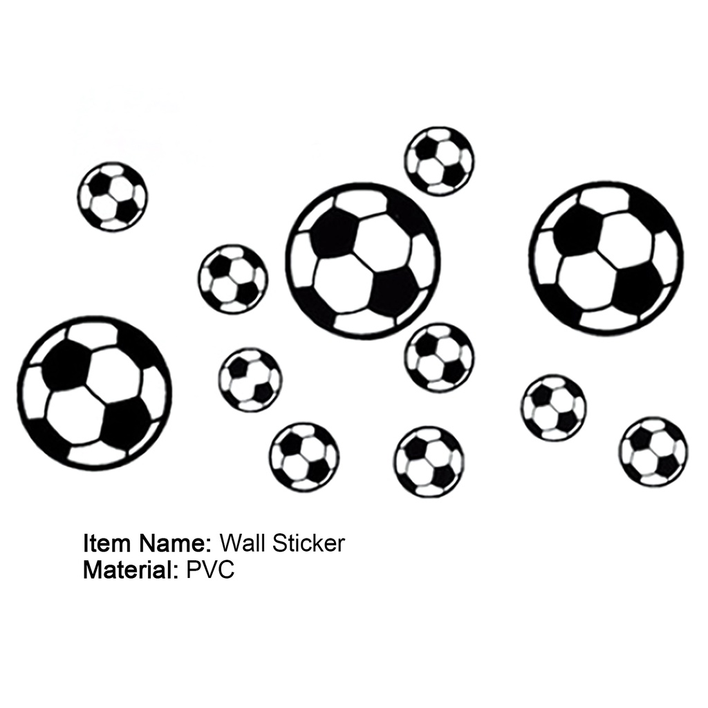 1 Miếng Dán Tường Trang Trí Hình Quả Bóng Đá Chống Nước