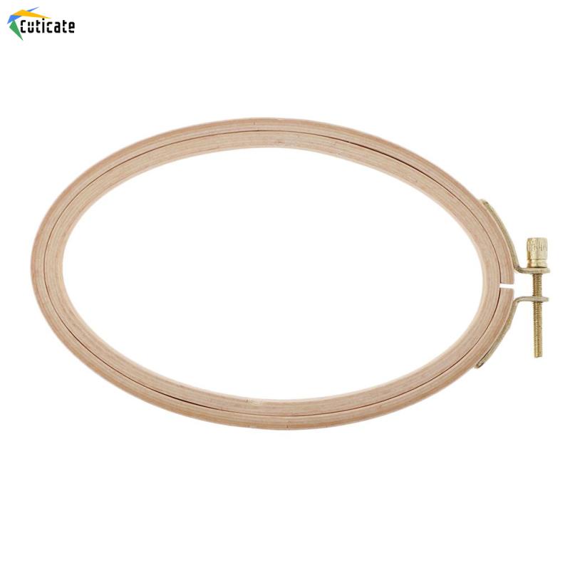 Khung Thêu Thủ Công Bằng Gỗ Tròn 16cm 13.7cm