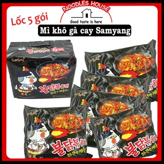 [HỎA TỐC] (LỐC 5 GÓI) Mì Cay Samyang Hàn Quốc Mì Khô Gà Cay Phô Mai Sốt Kem Các loại (6 vị)