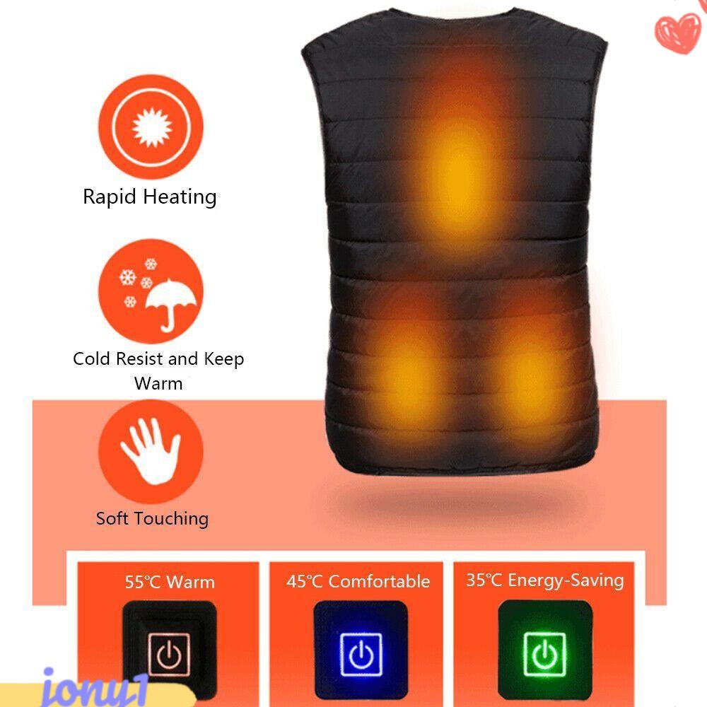 JONYE Áo KhoáC SưởI ẤM Không Tay 5 MàU