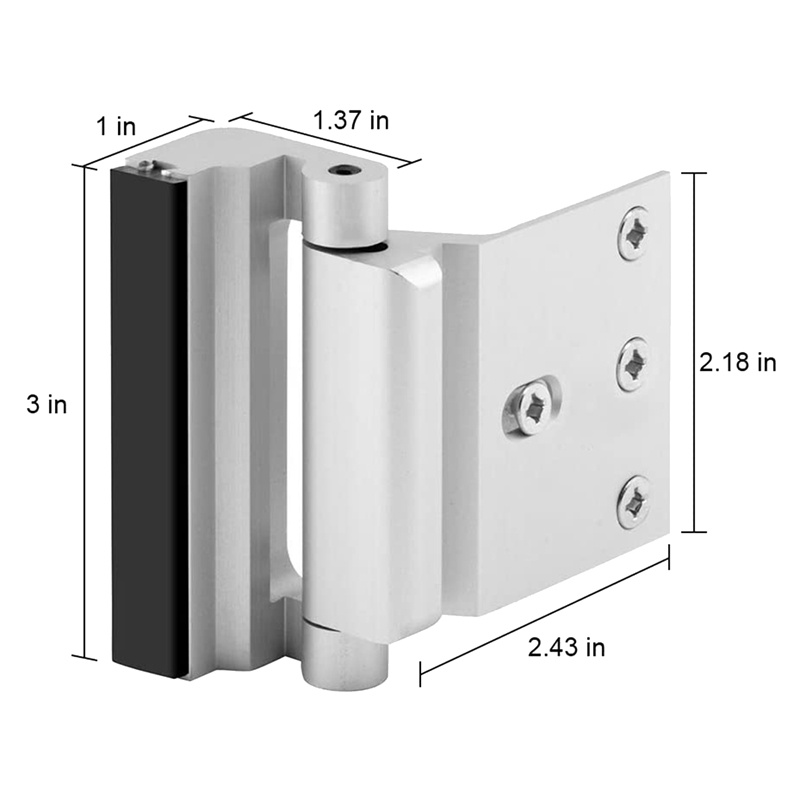 Khóa Cửa Gia Cố Có Thể Đứng Được 800 Pounds (Túi Bạc 2)