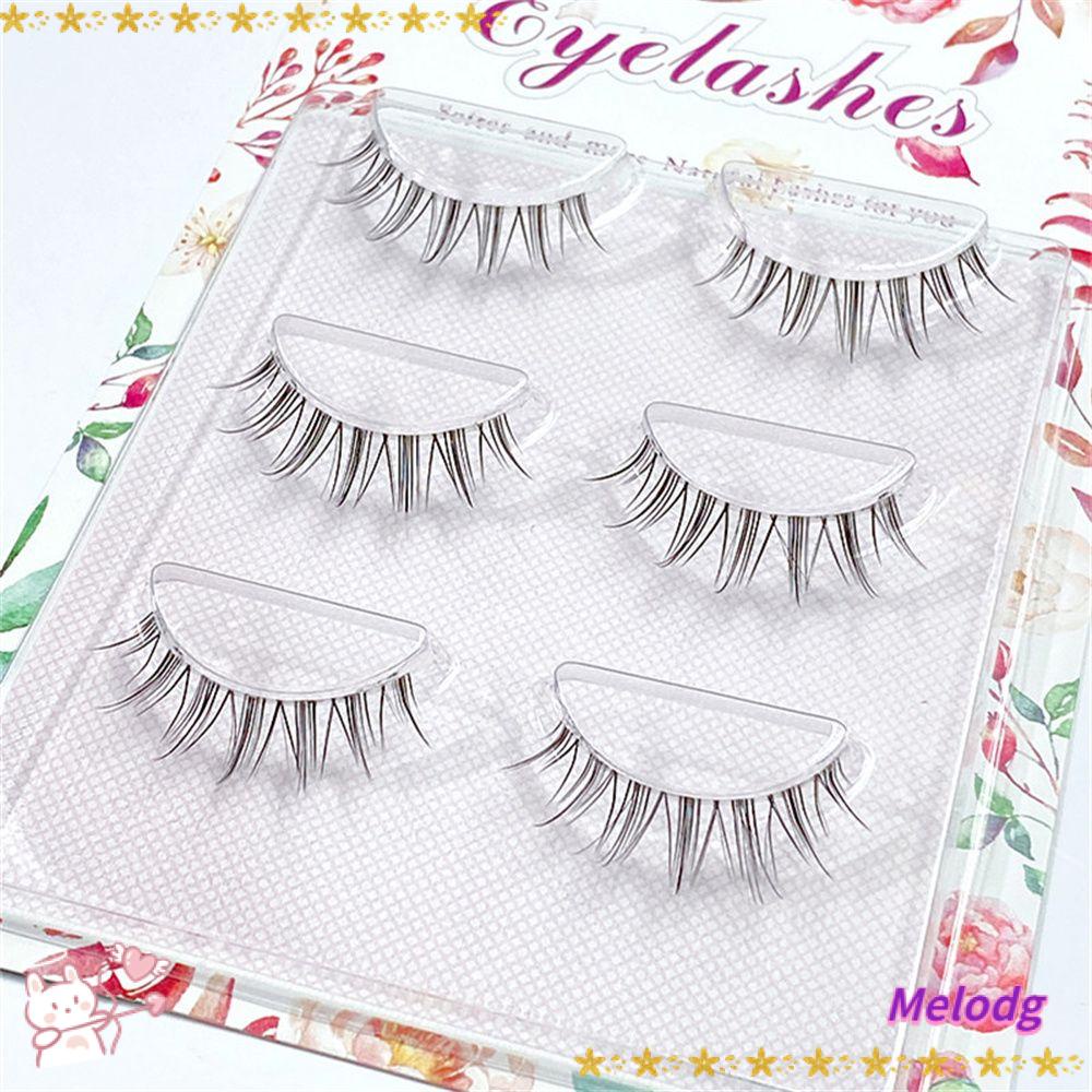 MELODG Cặp Lông Mi Giả Mềm Mại Phong Cách Nhật Bản