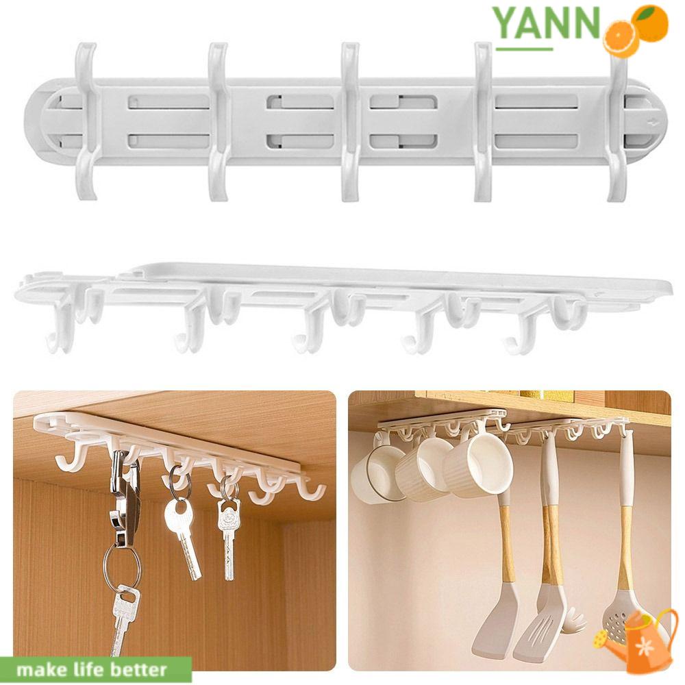 YANN1 Móc Treo Đồ 10 Ngăn Thiết Kế Hai Hàng Mới Tiện Lợi Dễ Sử Dụng