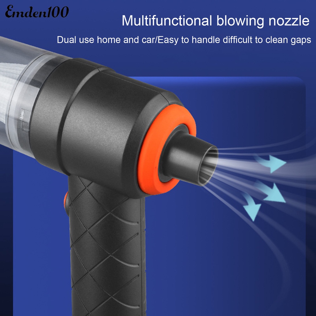 Máy Hút Bụi Mini 200mAh 120W Có Giác Hút Mạnh Dùng Trong Xe Hơi / Nhà Cửa