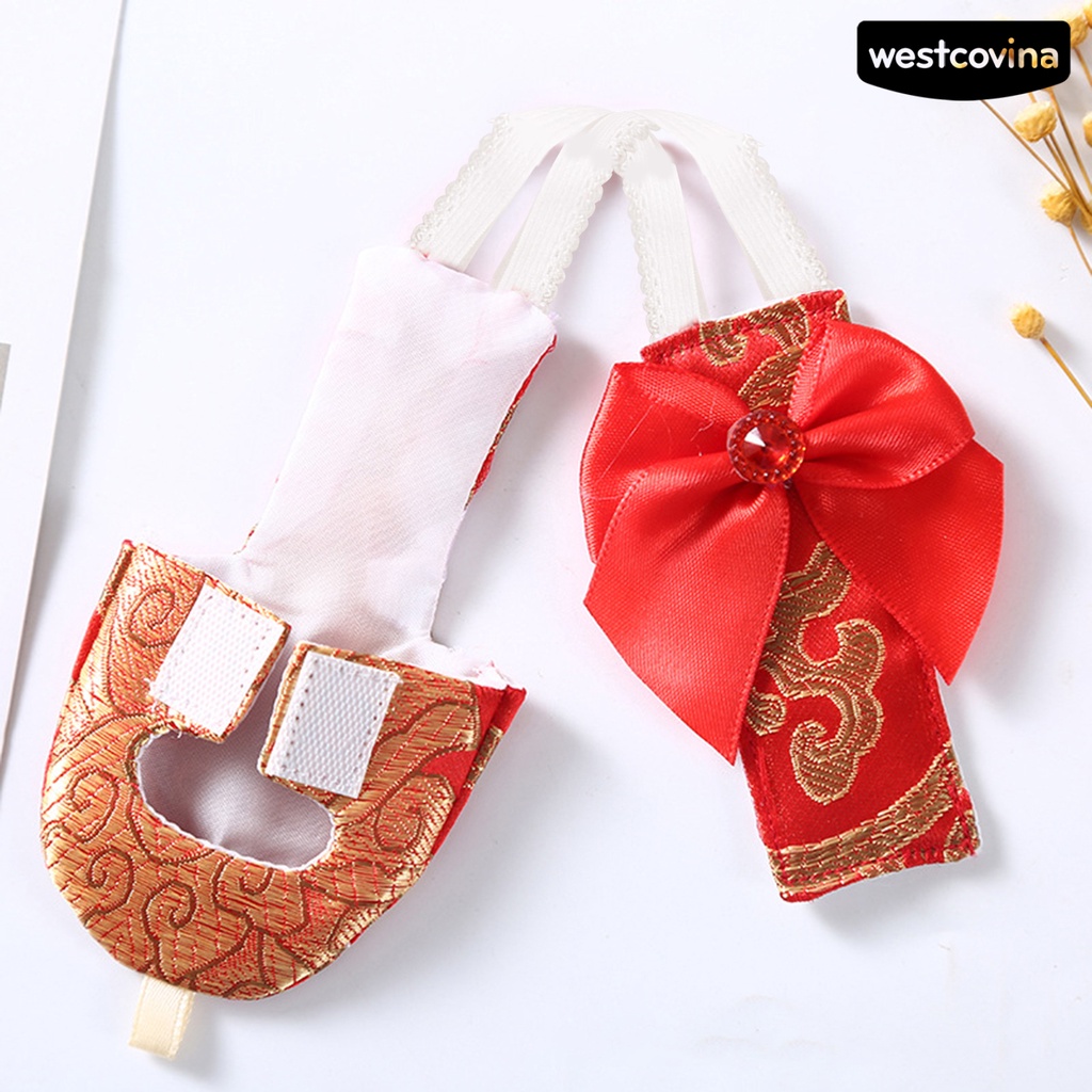 [COD]♞Tã Khăn Thắt Nơ Phong Cách Hanfu Cổ Điển Thời Trang Có Thể Điều Chỉnh Dành Cho Chim / Thú Cưng