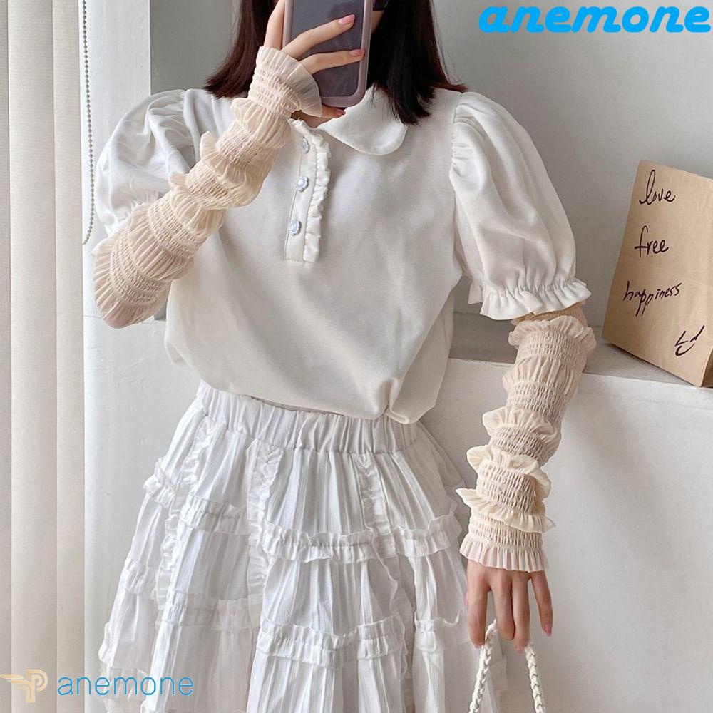 Ống Tay Áo Bằng Lụa Lạnh Mỏng Co Giãn Trong Suốt Dành Cho Leo Núi