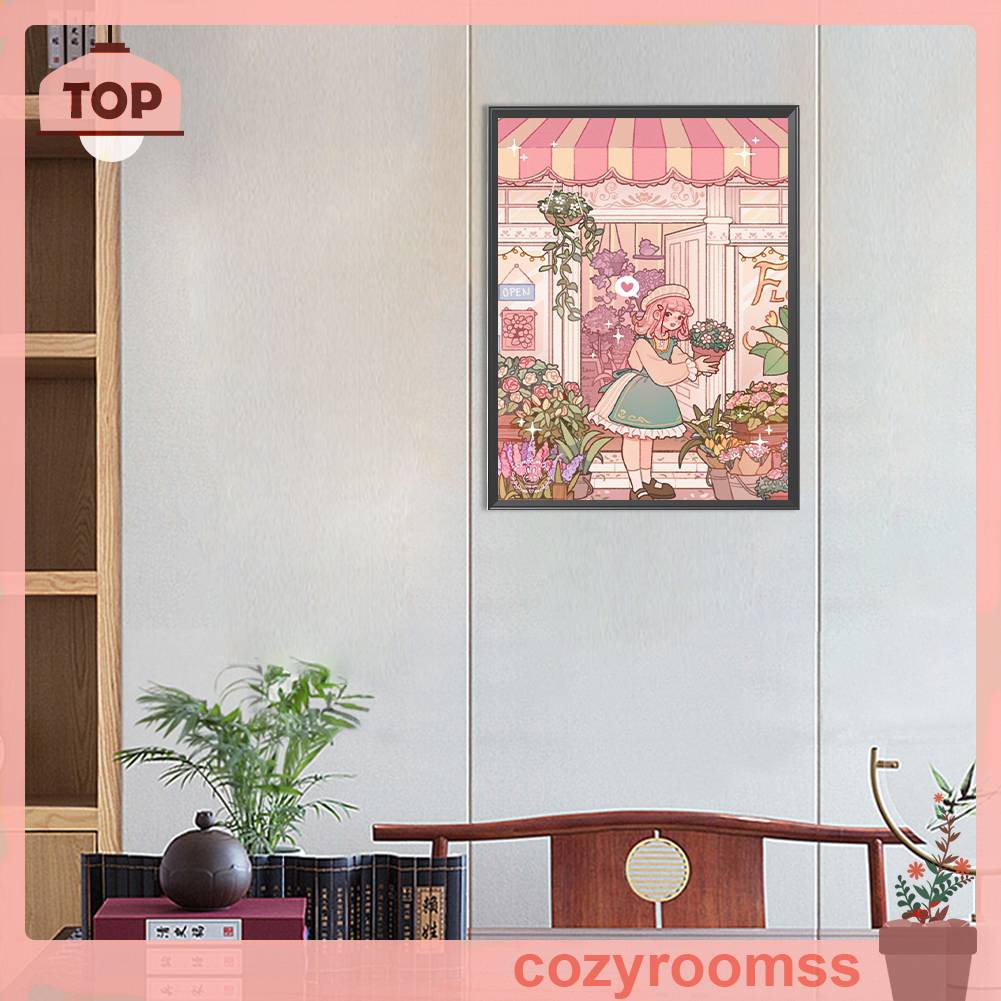 Bộ Tranh Đính Đá 5D Họa Tiết Hoạt Hình Độc Đáo DIY Dùng Trang Trí Nhà Cửa