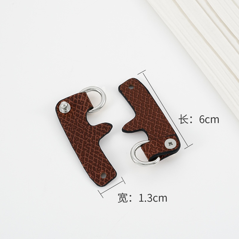 Dây đeo túi cho longchamp mini bánh bao túi dưới cánh tay dây đeo vai punch-free modification buckle single shoulder leather bag strap