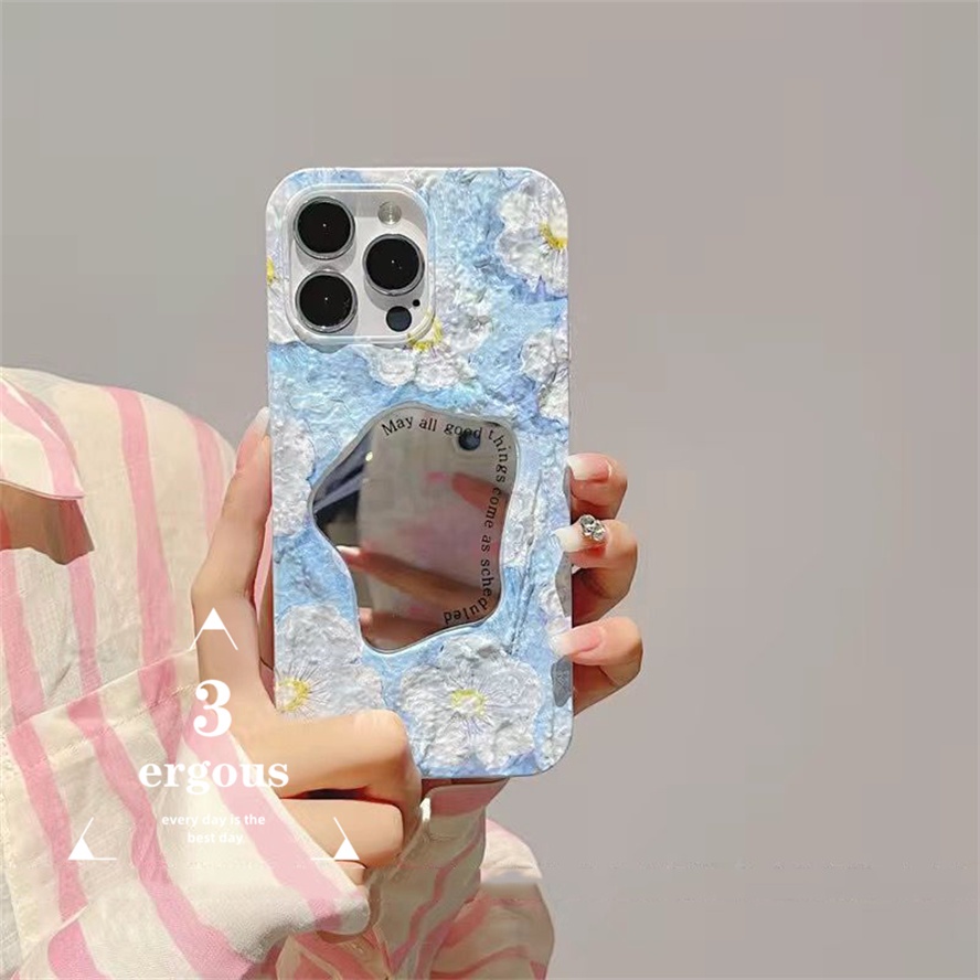 Ốp Điện Thoại Nắp Lật Tráng Gương Hình Học Màu Kẹo Cho IPhone 14 13 12 11 Pro Max SE2020 X XR Xs Max 7 8 Plus