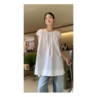Áo sơ mi cổ tròn sát nách SM-6328