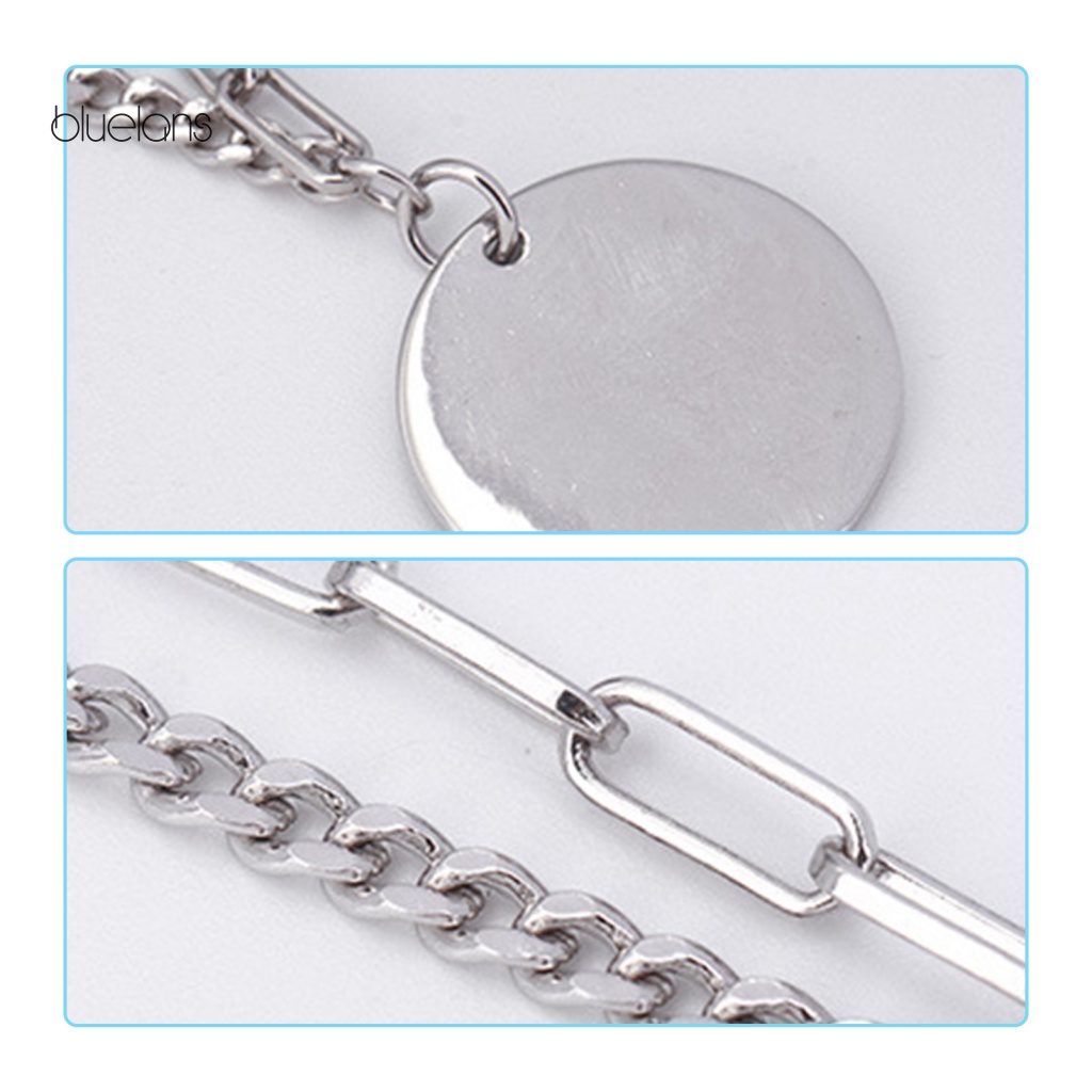 Vòng cổ Mặt Tròn Khắc Hình Thỏ May Mắn Dễ Thương Thời Trang Cho Nữ