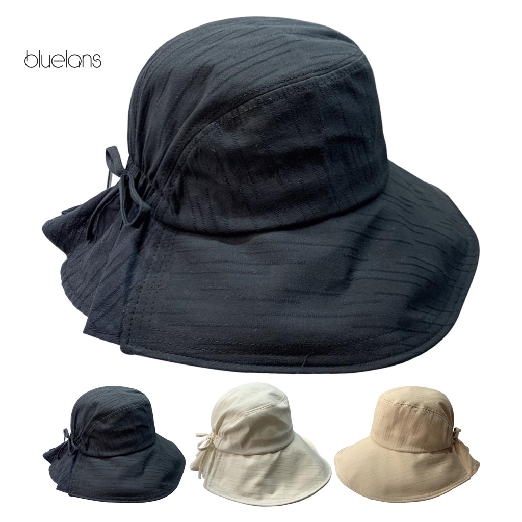 Mũ Tai Bèo Chống Tia UV Có Dây Rút Tùy Chỉnh Phong Cách Nhật Bản Cho Nữ