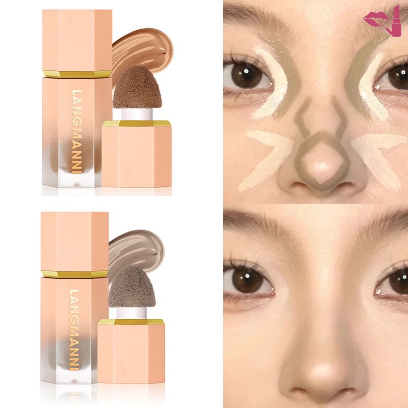 Kem Nền Che Khuyết Điểm Dạng Lỏng Dưỡng Ẩm Lâu Trôi Chống Thấm Nước Màu Nâu Tự Nhiên