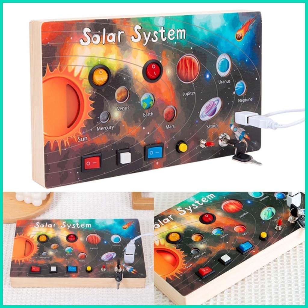 Hệ Thống Năng Lượng Mặt Trời Đồ Chơi Có Đèn LED Dành Cho Trẻ Mẫu Giáo