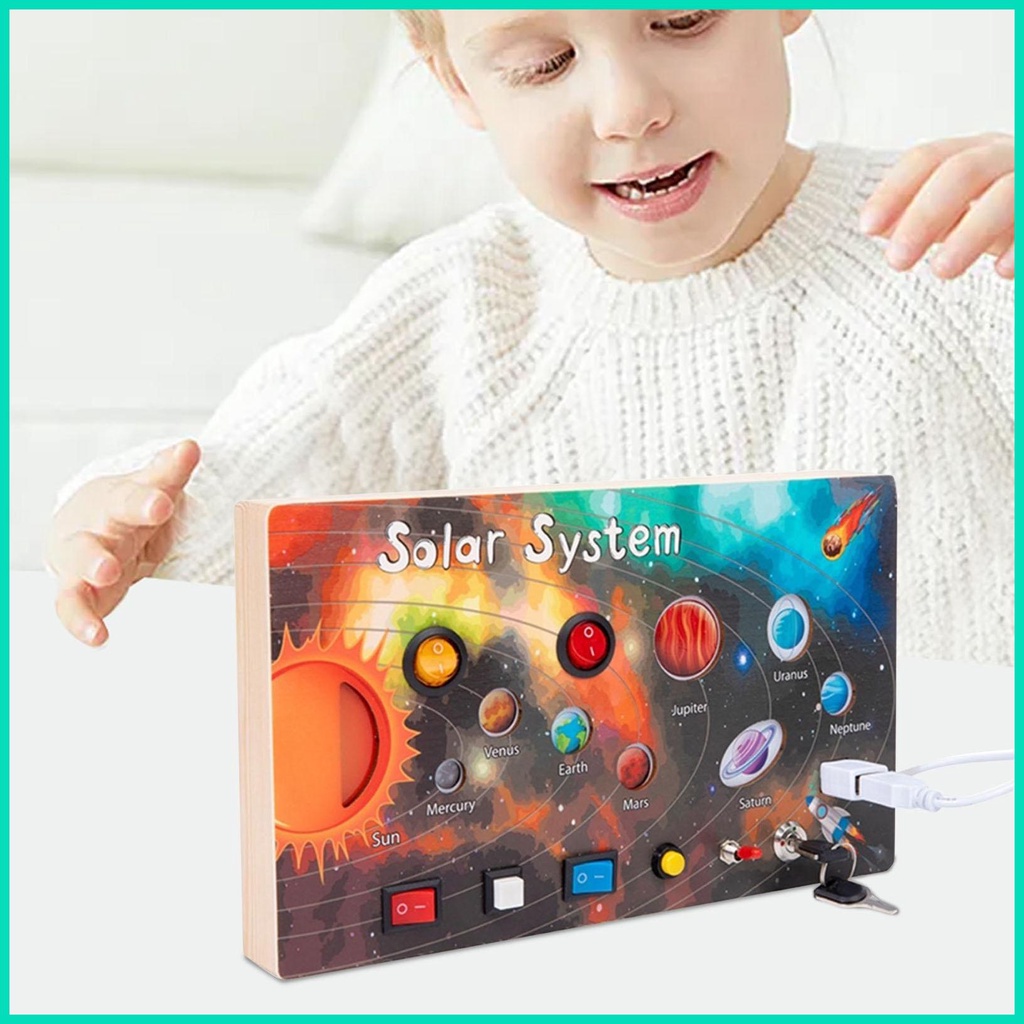 Hệ Thống Năng Lượng Mặt Trời Đồ Chơi Có Đèn LED Dành Cho Trẻ Mẫu Giáo