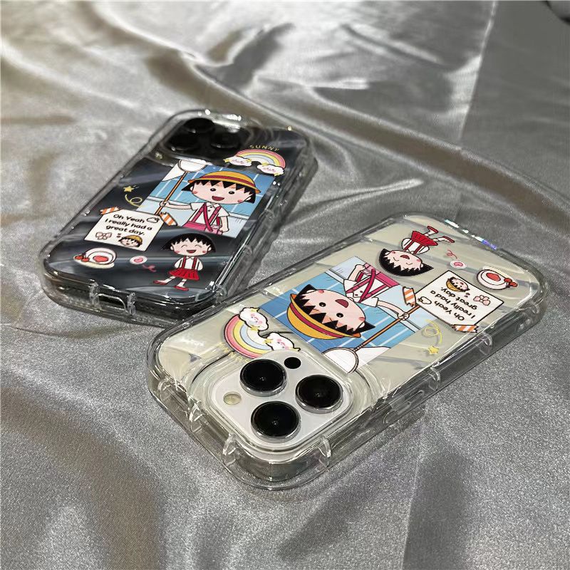 Ốp Điện Thoại Mềm Trong Suốt In Hình Bướm Maruko Cho Iphone 14Promax 1312 / 11 7 / 8plus xr / sins FXCP