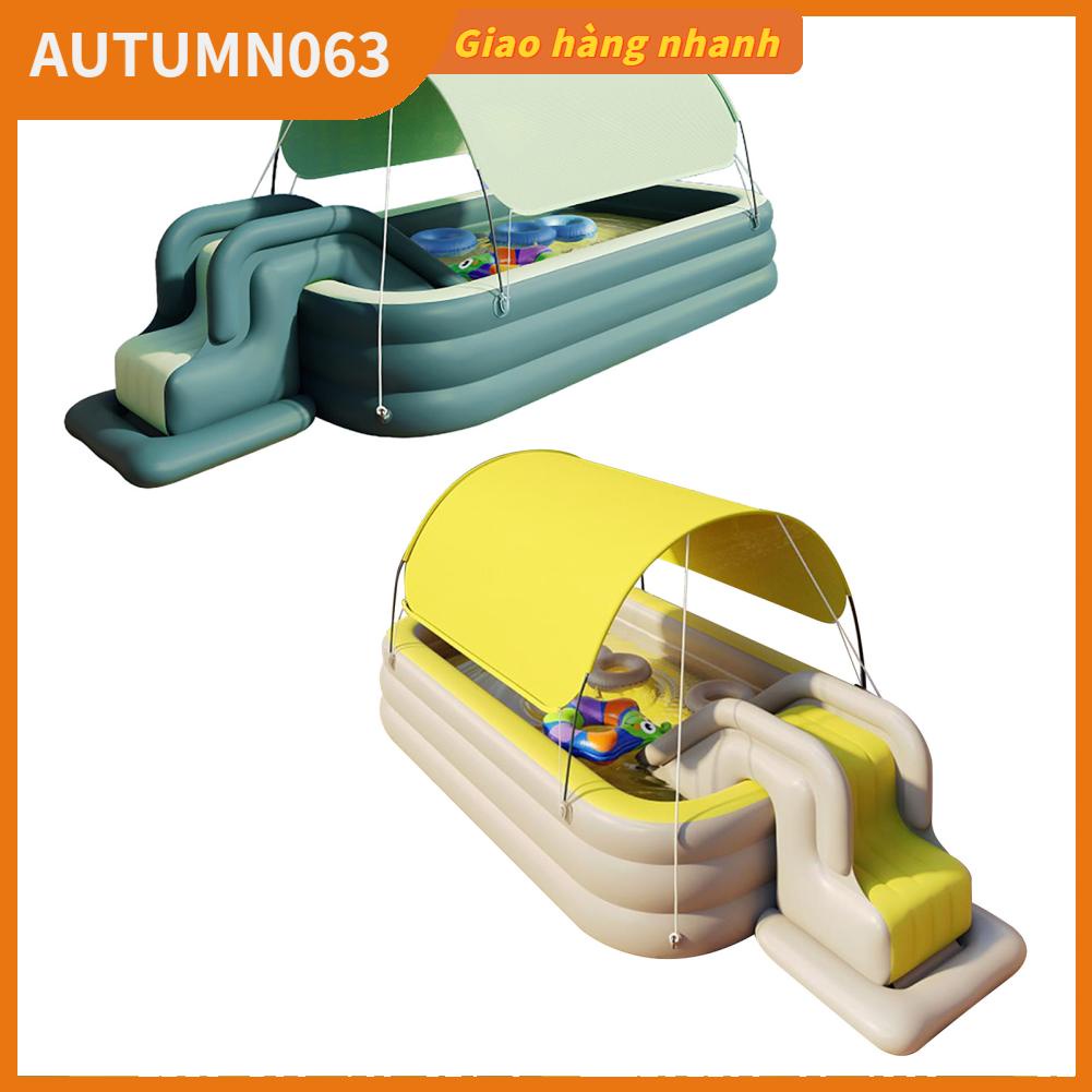 Autumn063 Bể bơi bơm hơi Tấm che nắng có thể tháo rời PVC Có gập lại cho bé ngoài trời