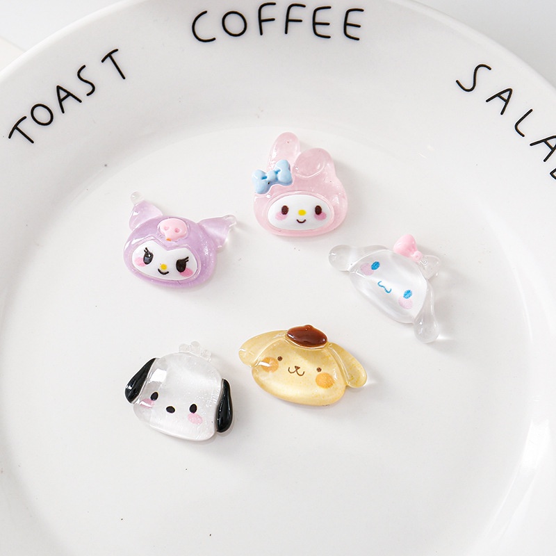 ⚡VẬN CHUYỂN NHANH⚡⚡ Phụ Kiện Nhựa Nhãn Dán 3d Sanrio Tự Làm Kuromi Melody Dễ Thương Nhân Vật Hoạt Hình Tự Làm Trang Trí Giày Phụ Kiện ốp Lưng điện Thoại Tự Làm Trang Trí Tự Làm