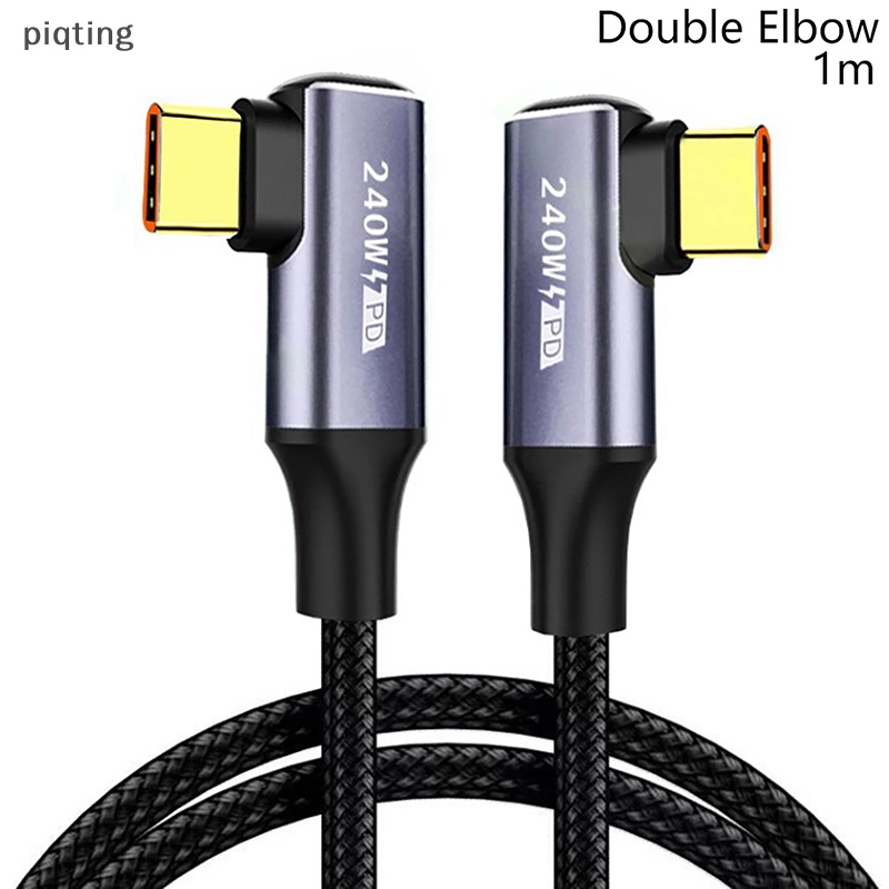 Cáp Sạc Nhanh 48V5A 480Mbps PD240W QC3.0 90 Độ USB Chuyên Dụng Cho Điện Thoại / Máy Tính