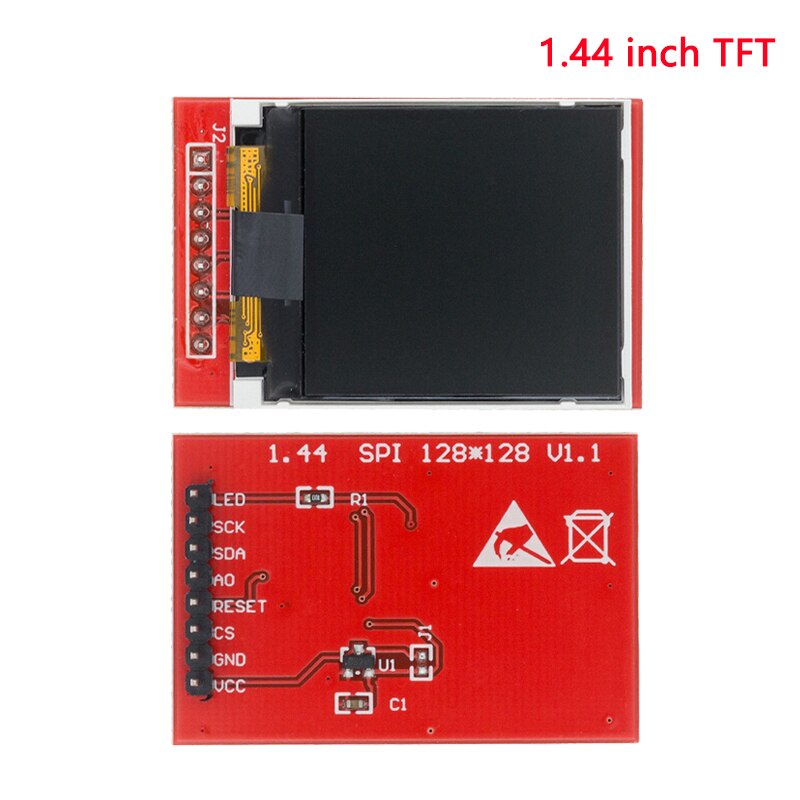 Mô Đun Màn Hình TFT 0.96 / 1.3 / 1.44 / 1.77 / 1.8 / 2.4 / 2.8 inch IPS 7P SPI HD 65K TFT ST7735 Drive IC 80 * 160 Cho Arduino